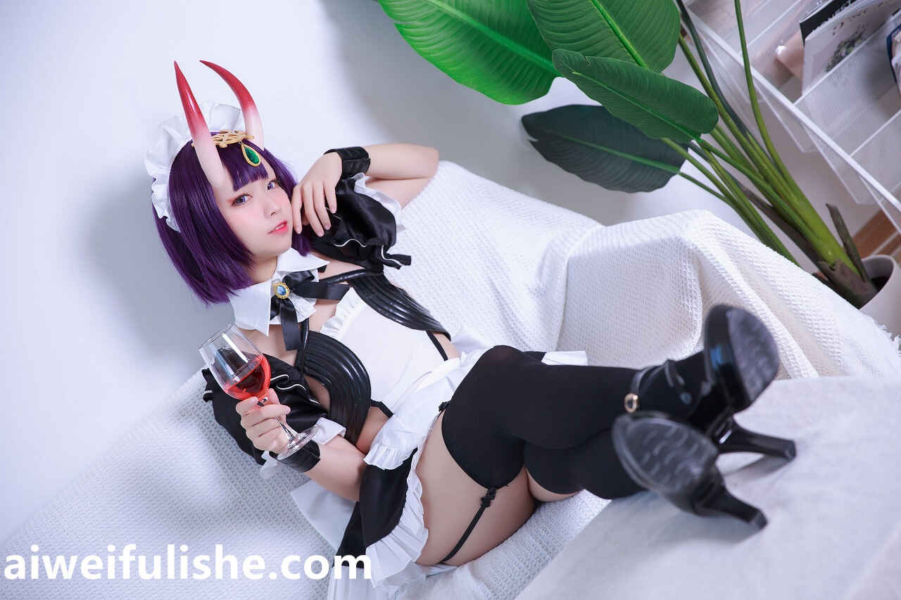 G44不会受伤-酒吞女仆 [16P-34MB] cosplay美女-第3张