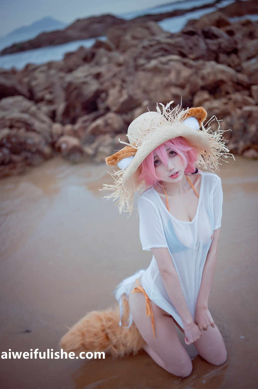 周叽是可爱兔兔-小玉泳装 [23P-204MB] cosplay美女-第5张