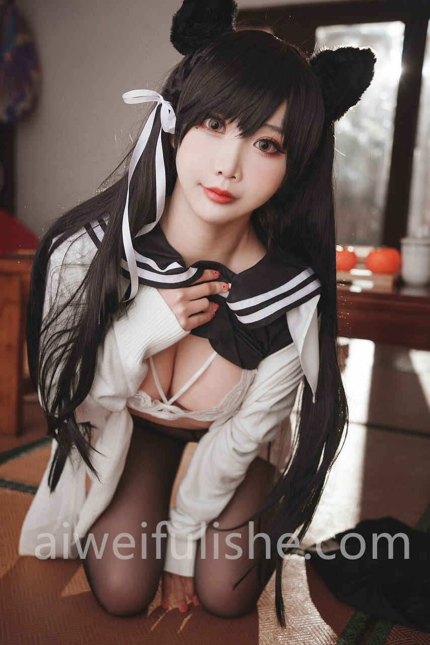 面饼仙儿-爱宕JK2 [47P1V-529MB] cosplay美女-第6张