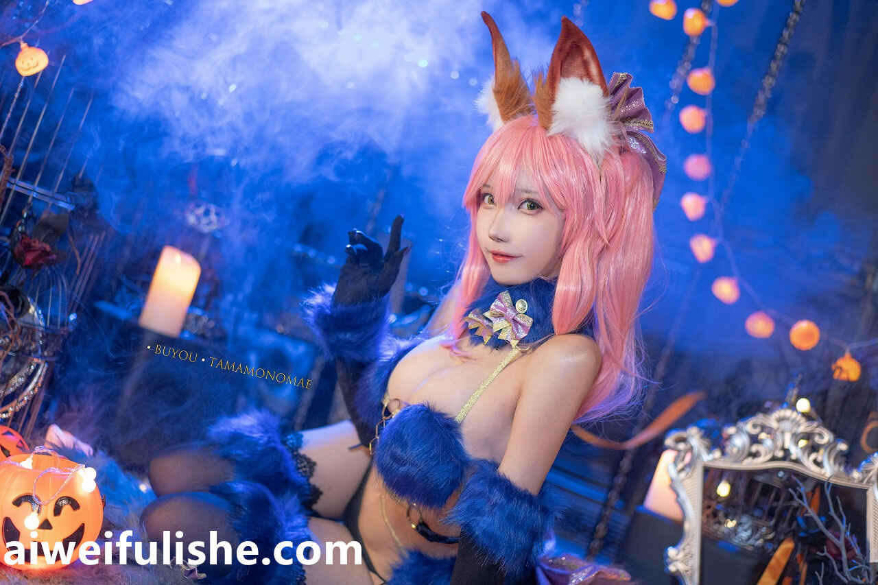 狐萝卜呦-危险野兽玉藻前 [16P-157MB] cosplay美女-第4张