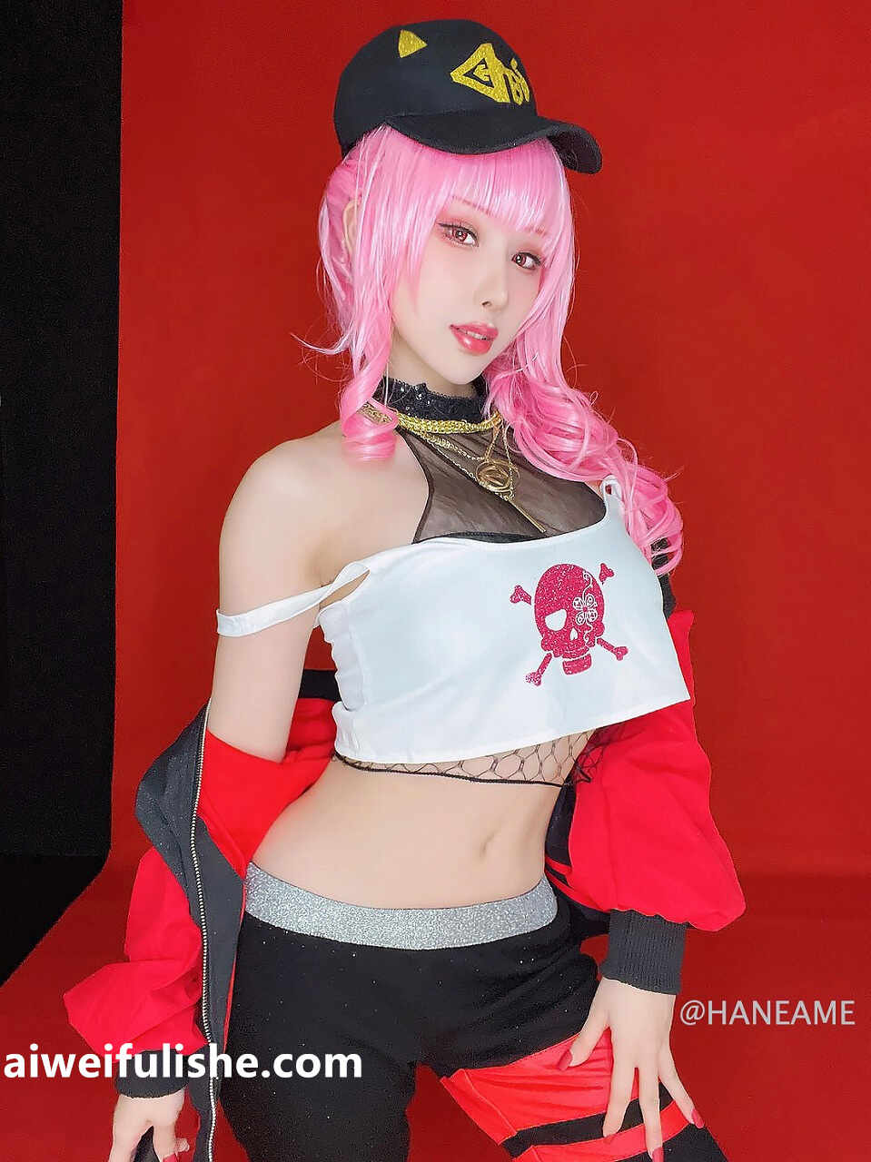 雨波_HaneAme-Hololive Calliope ROCK 新衣[23P83MB] cosplay美女-第1张