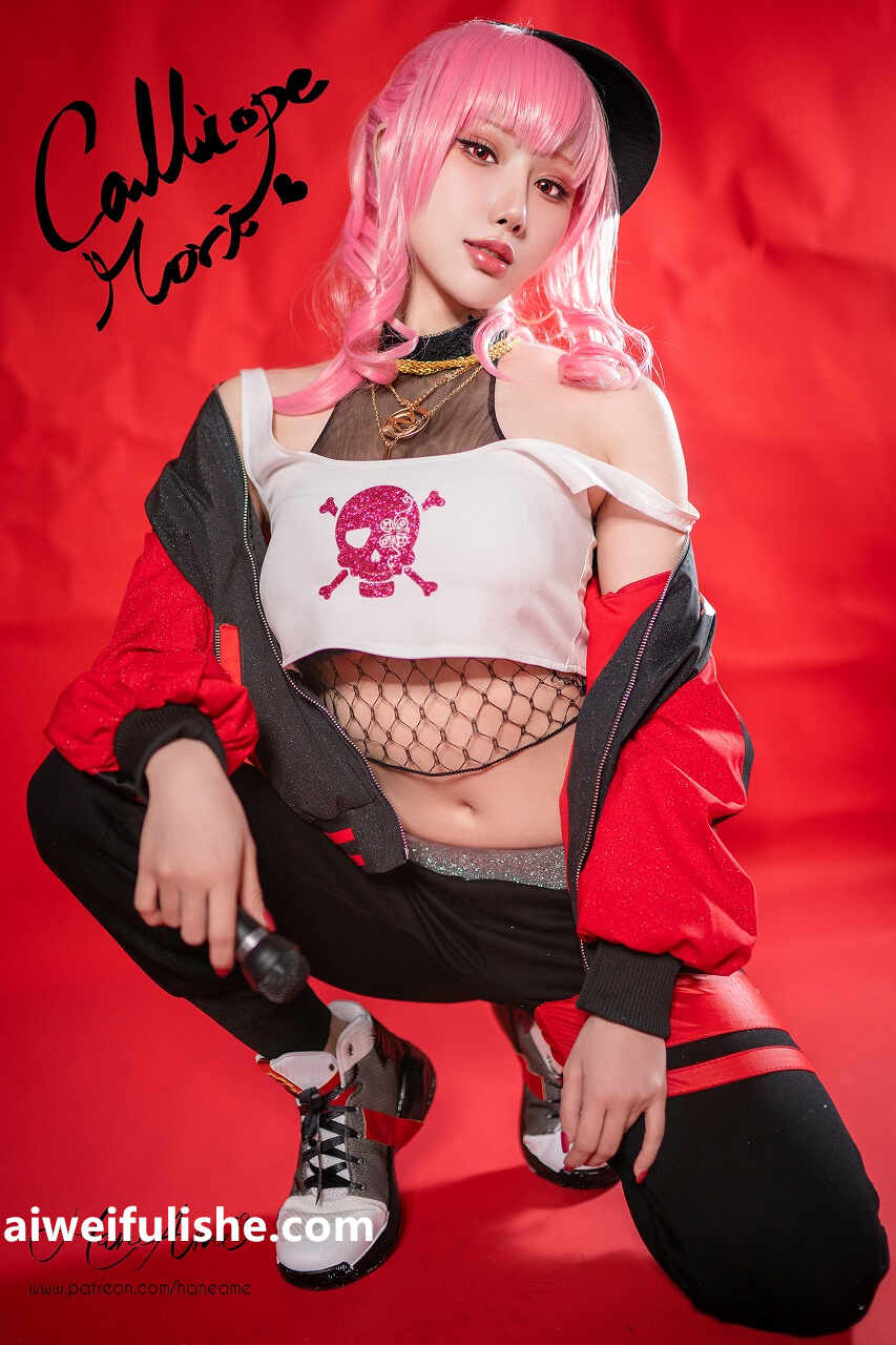雨波_HaneAme-Hololive Calliope ROCK 新衣[23P83MB] cosplay美女-第3张