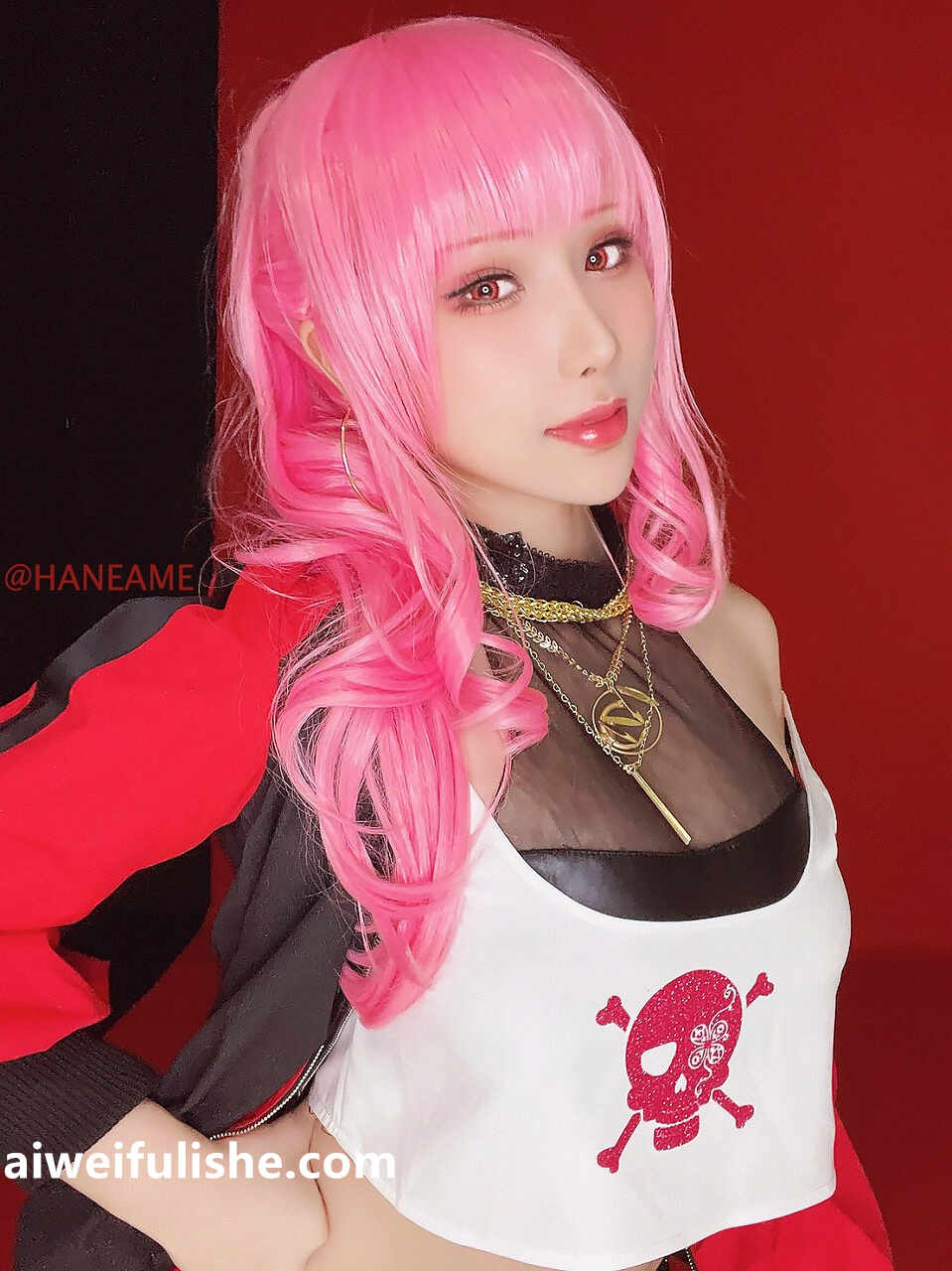 雨波_HaneAme-Hololive Calliope ROCK 新衣[23P83MB] cosplay美女-第5张