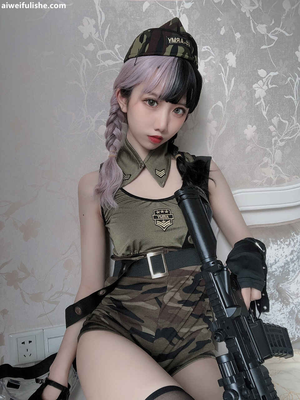 果咩酱w - 战地甜心 [20P5V-131MB] cosplay美女-第4张
