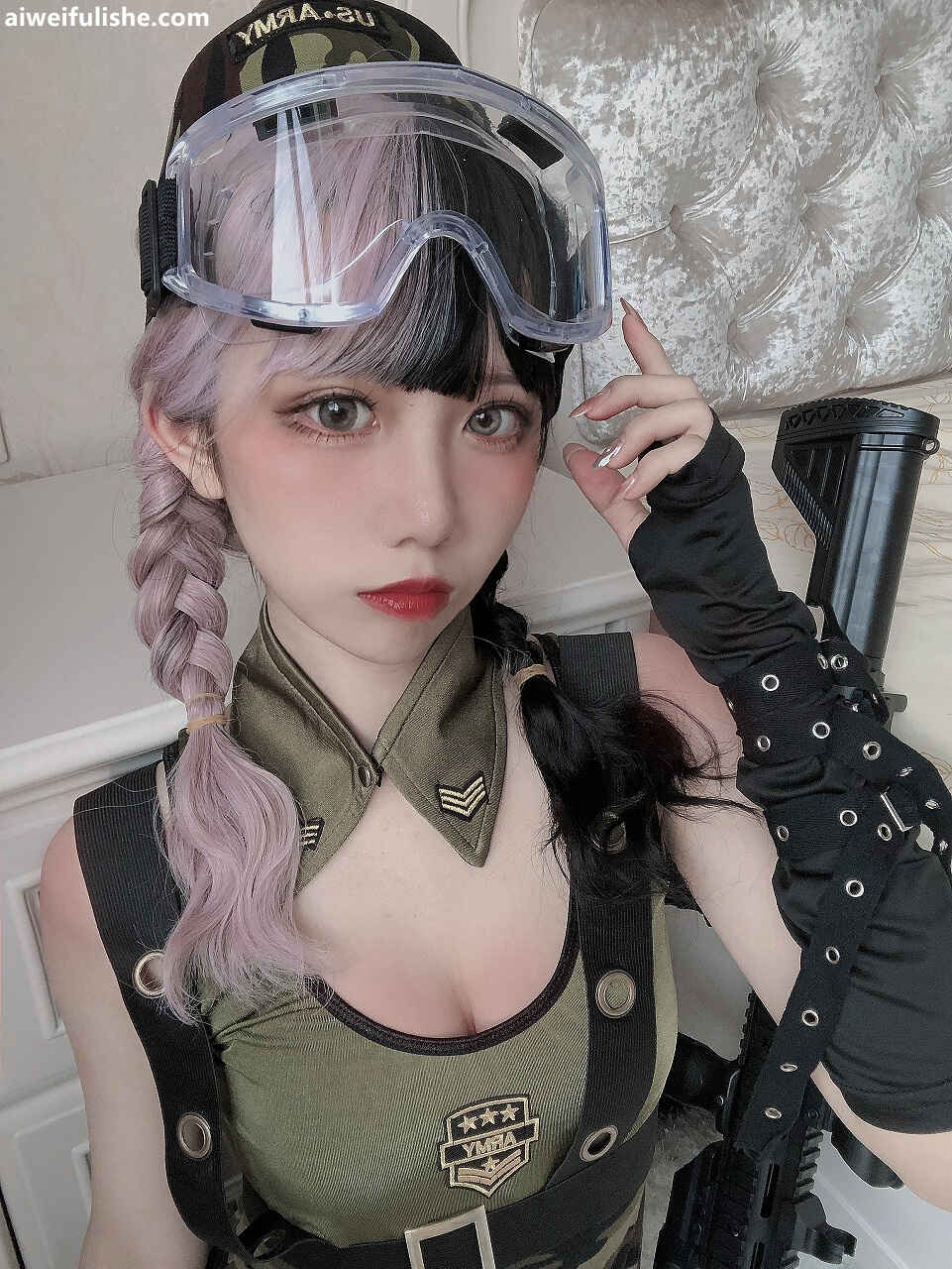 果咩酱w - 战地甜心 [20P5V-131MB] cosplay美女-第6张