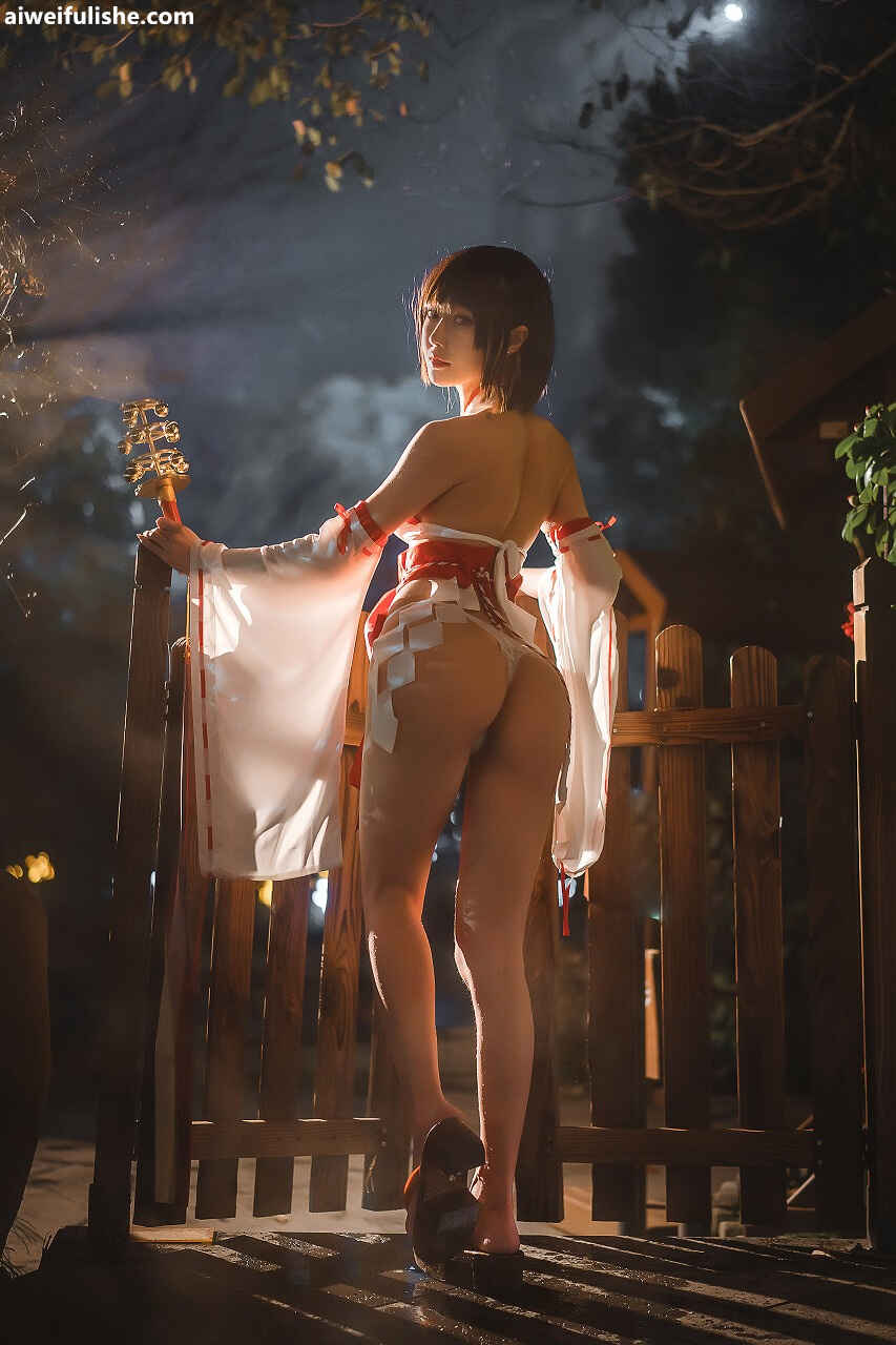 阿包也是兔娘 - 温泉巫女 [24P-374MB] cosplay美女-第5张