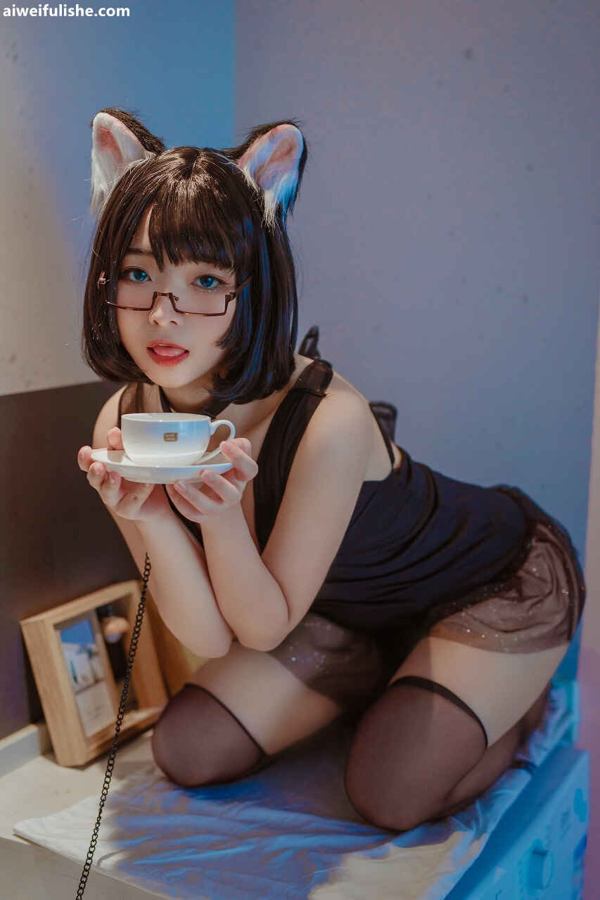yuuhui玉汇-猫猫头黑裙子 [10P-110MB] cosplay美女-第6张