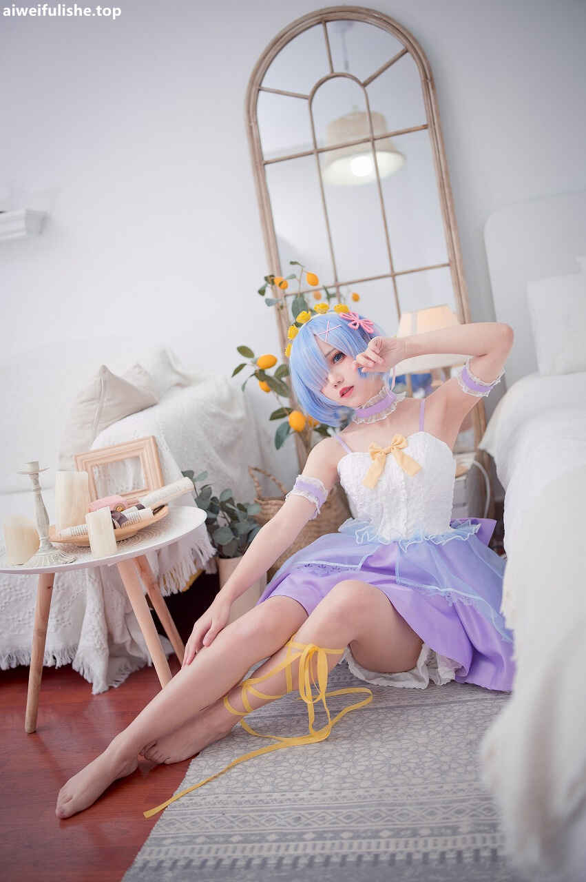 花柒Hana - 蕾姆CLEAR DRESS [15P-34MB] cosplay美女-第5张