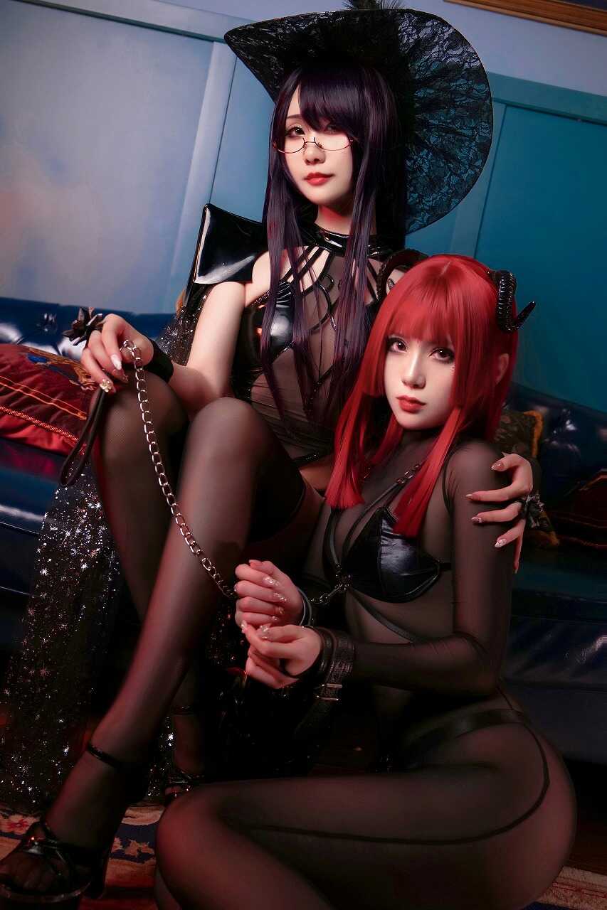 曉美媽&羊大真人《魔女集会》[35P1V-756MB] cosplay美女-第2张