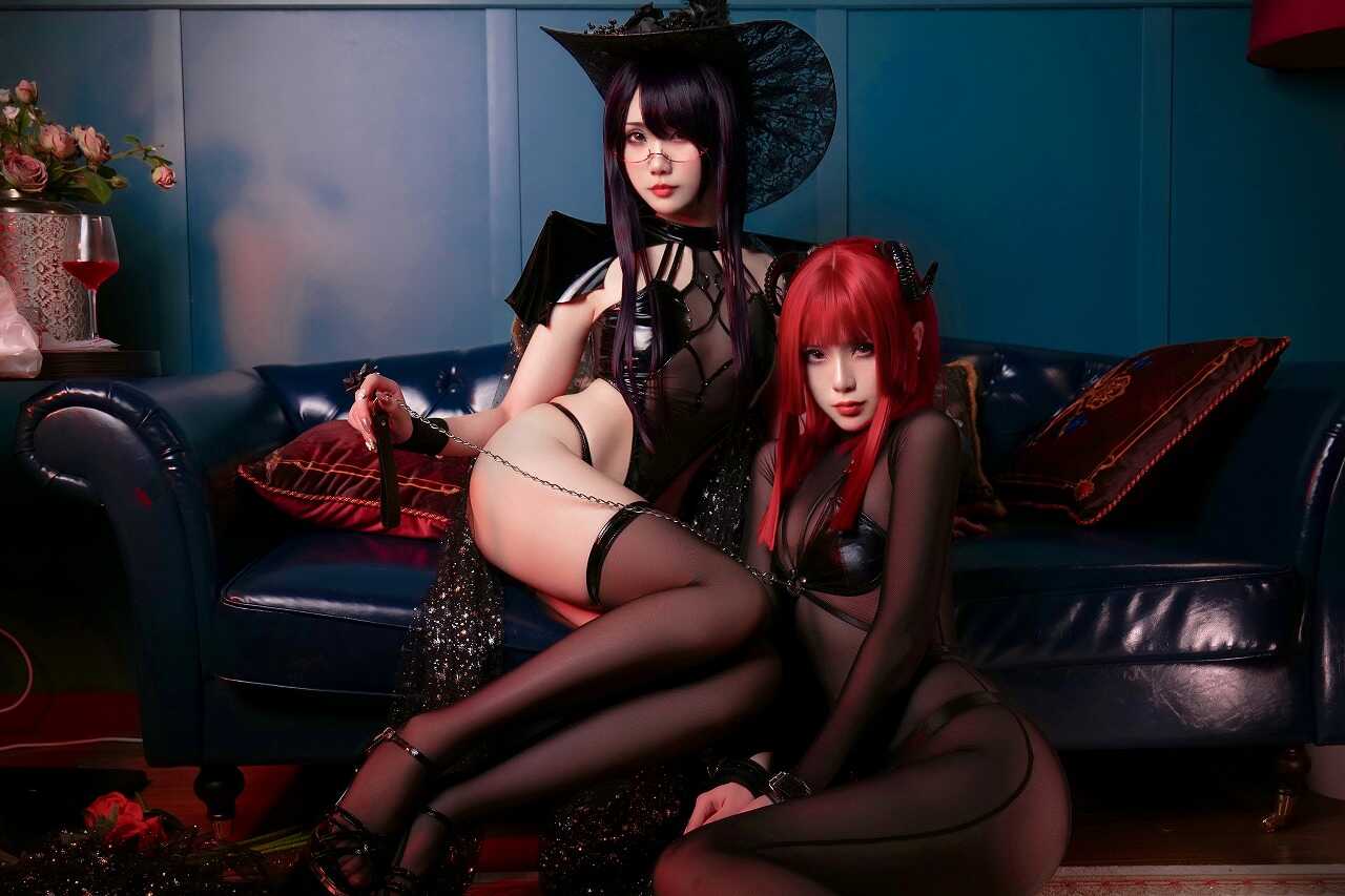 曉美媽&羊大真人《魔女集会》[35P1V-756MB] cosplay美女-第3张