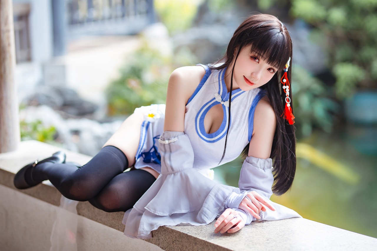 瓜希酱-碧蓝航线 逸仙 [22P-96MB] cosplay美女-第1张