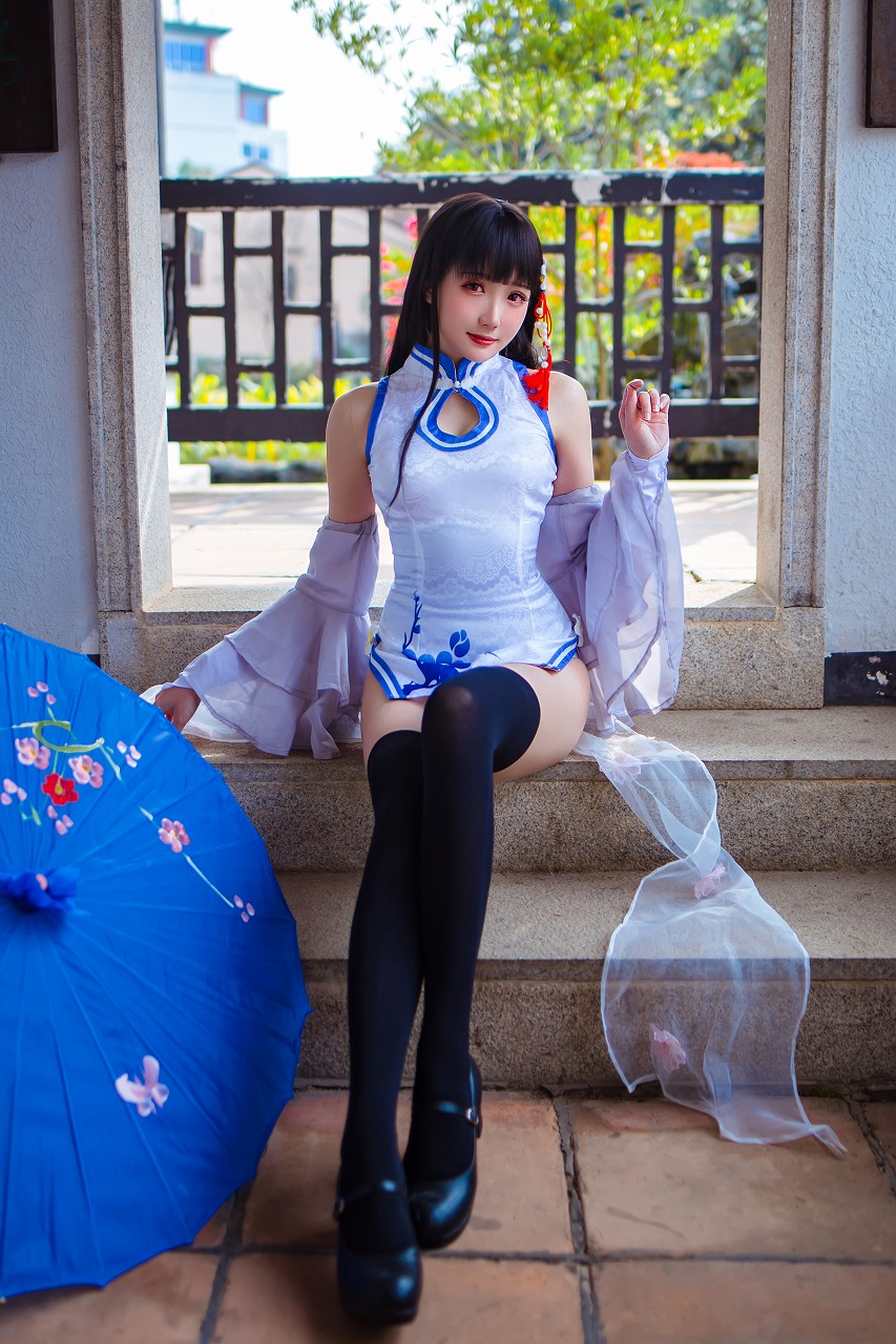 瓜希酱-碧蓝航线 逸仙 [22P-96MB] cosplay美女-第4张