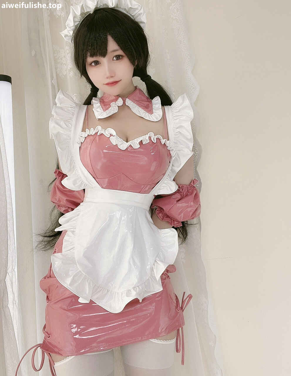 小仓千代w - 粉色漆皮女仆 [29P-76MB] cosplay美女-第4张