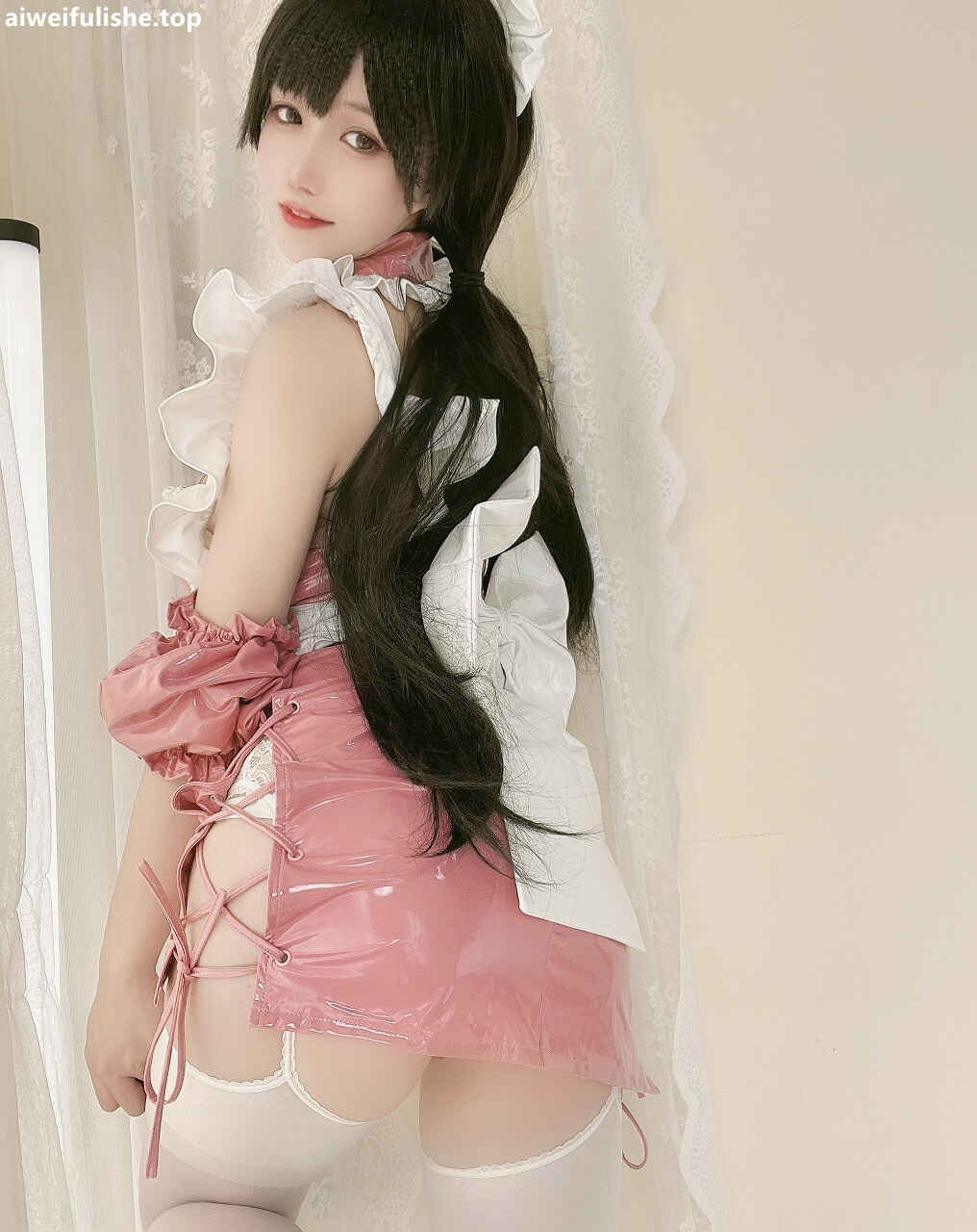 小仓千代w - 粉色漆皮女仆 [29P-76MB] cosplay美女-第3张