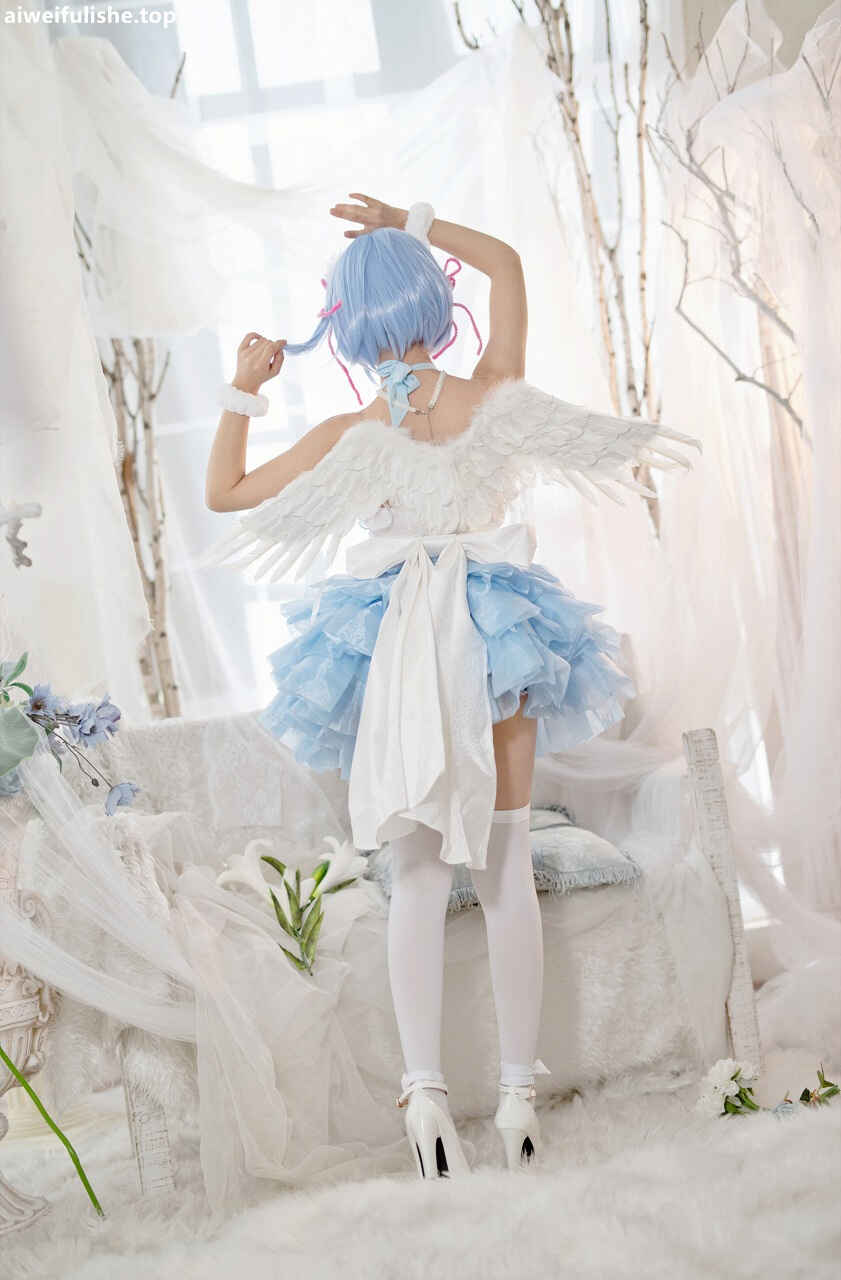 花柒Hana - 蕾姆天使 [19P-75MB] cosplay美女-第5张