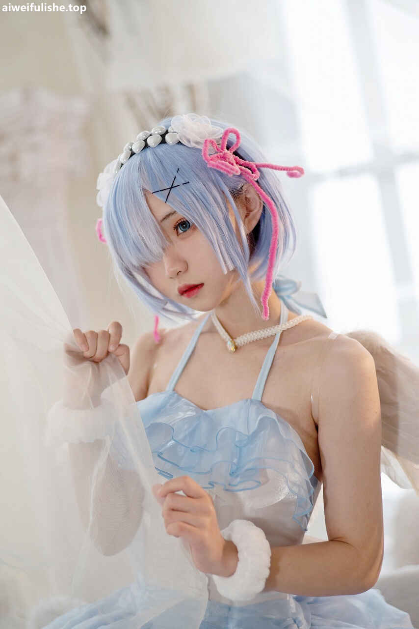花柒Hana - 蕾姆天使 [19P-75MB] cosplay美女-第1张