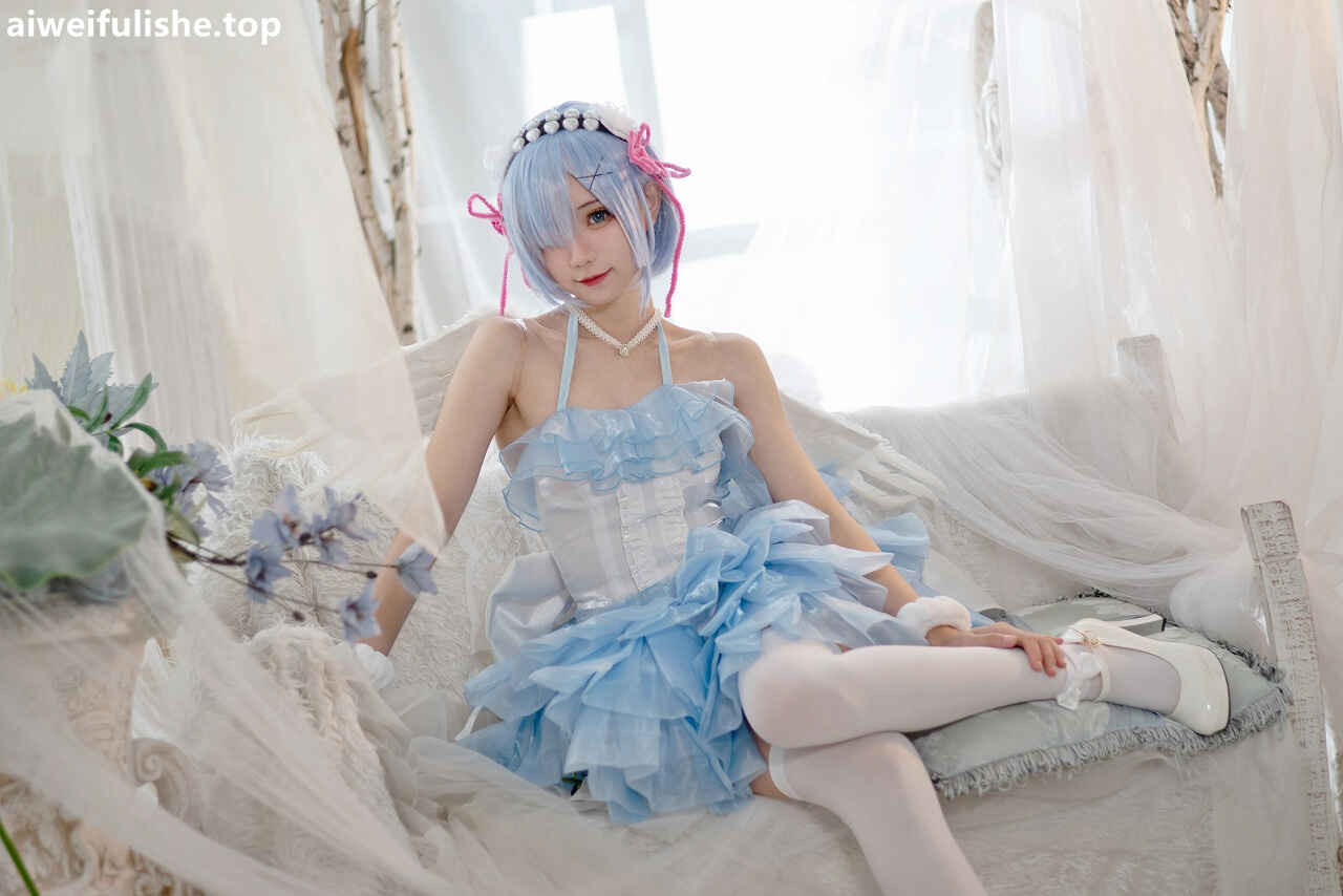花柒Hana - 蕾姆天使 [19P-75MB] cosplay美女-第2张