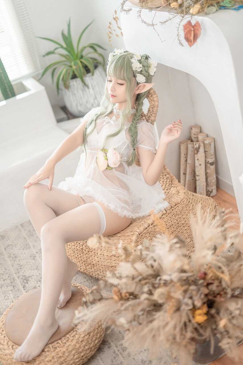 蠢沫沫-《尖耳国度》绿精灵 [40P-547MB] cosplay美女-第4张