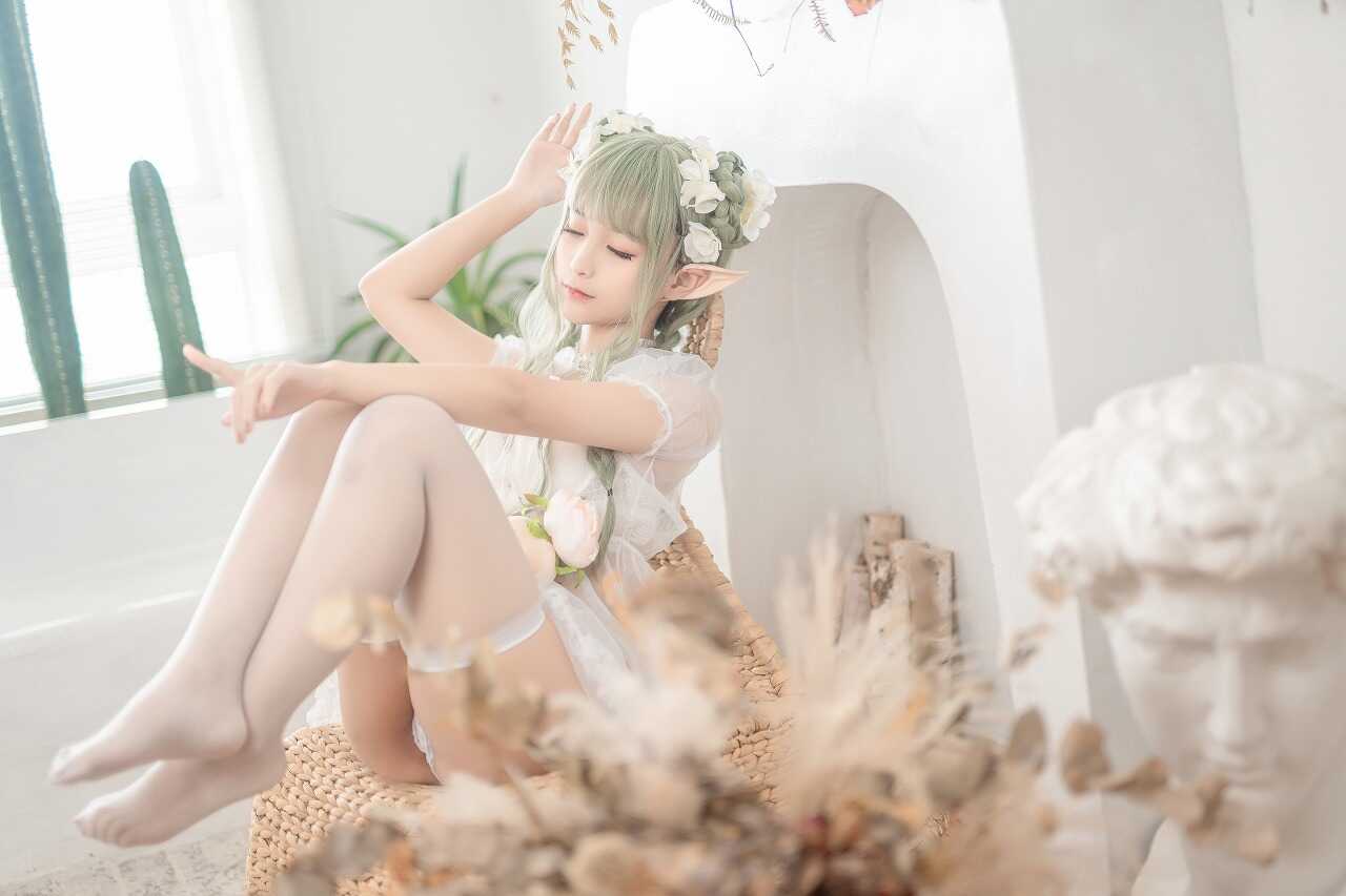 蠢沫沫-《尖耳国度》绿精灵 [40P-547MB] cosplay美女-第1张