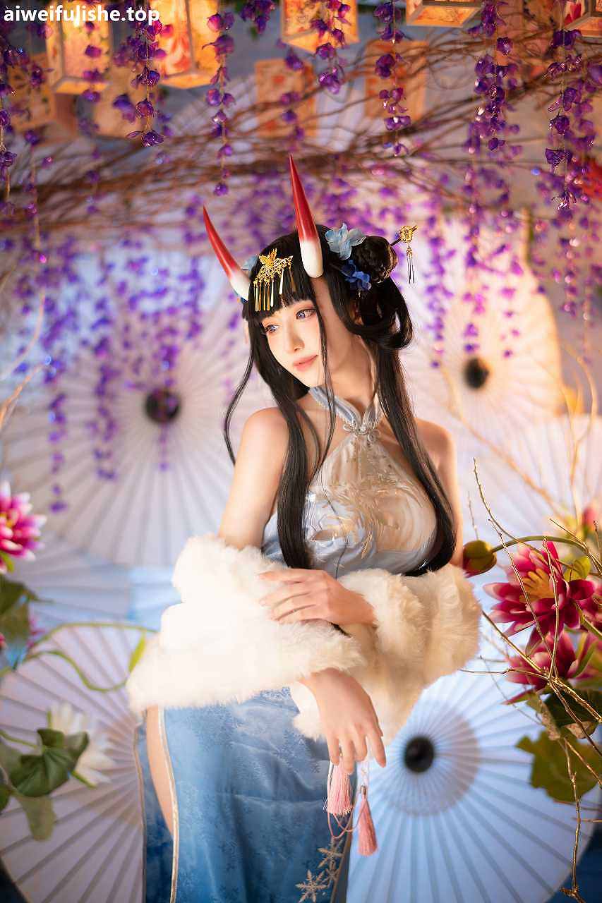 Shika小鹿鹿-能代旗袍 [19P-532MB] cosplay美女-第5张