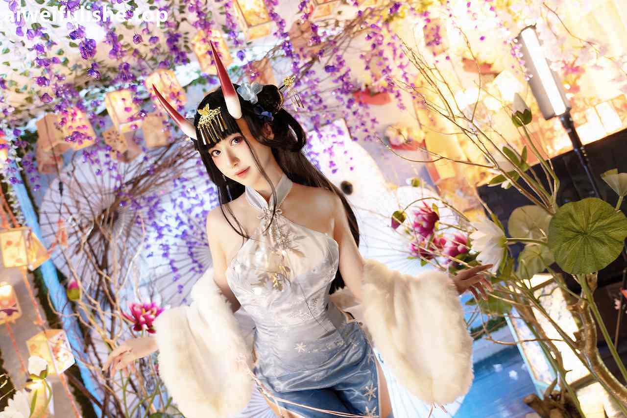 Shika小鹿鹿-能代旗袍 [19P-532MB] cosplay美女-第4张