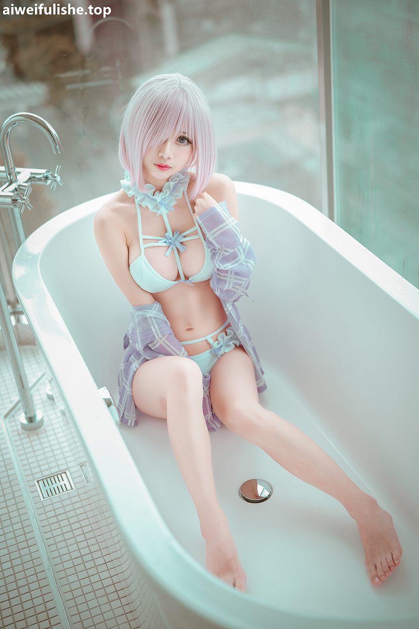 沖田凜花Rinka-玛修泳衣 (Fate Grand Order) [13P-96MB] cosplay美女-第2张