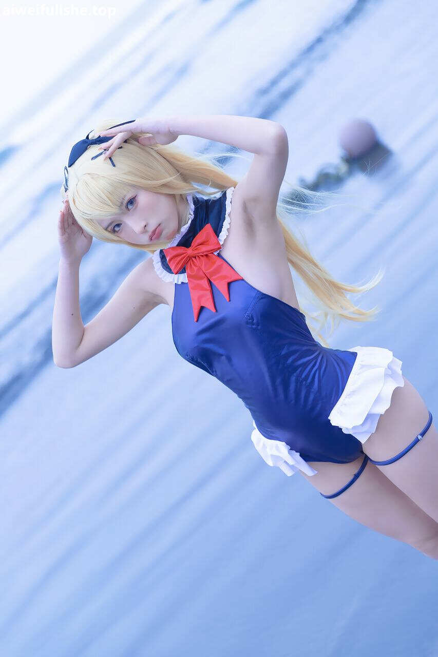 清水由乃-玛丽萝丝-蓝色泳衣 [32P-329MB] cosplay美女-第3张