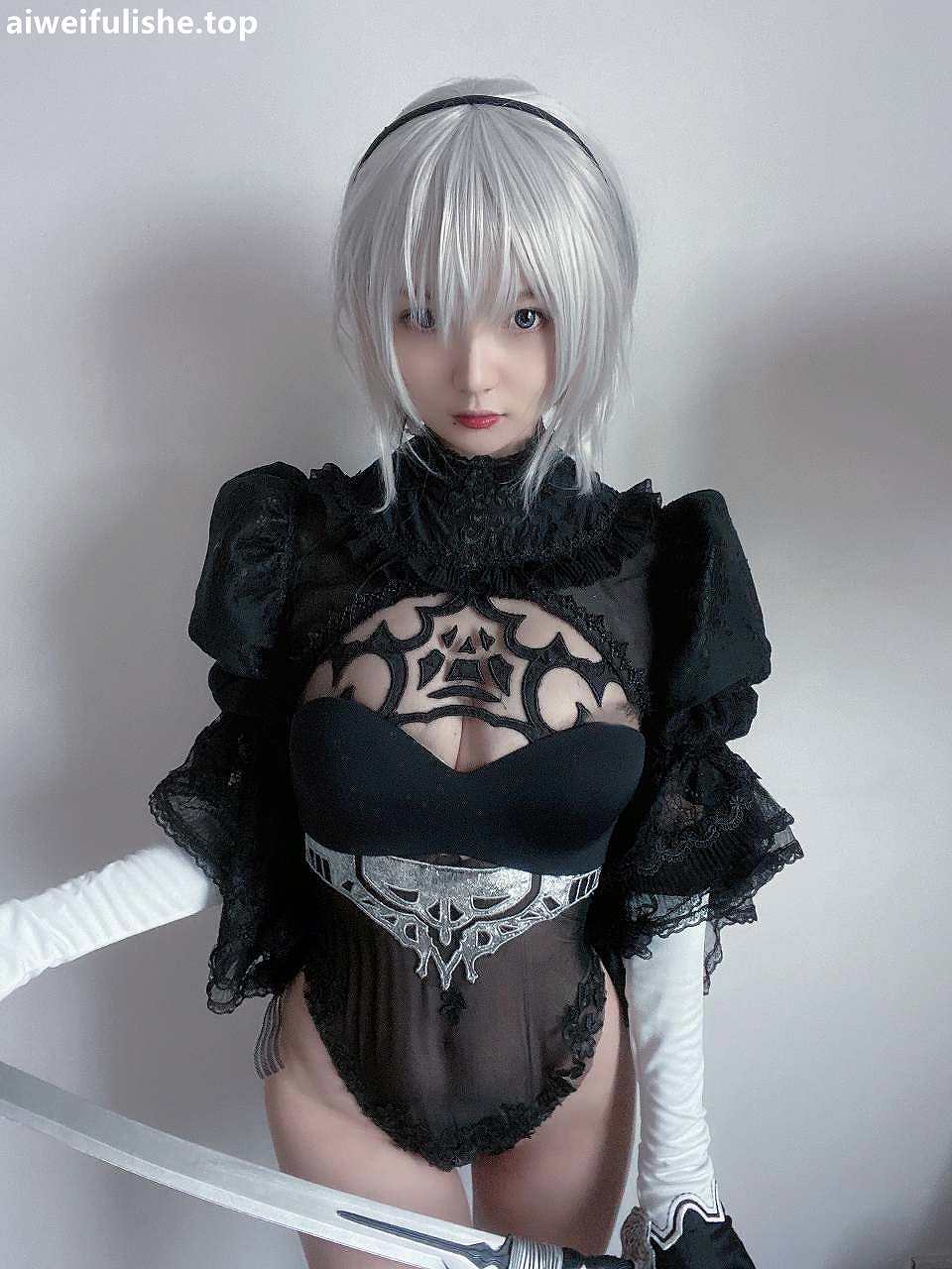 51酱-2B黑婚纱 [53P2V-485MB] cosplay美女-第5张