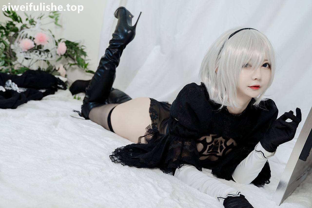51酱-2B黑婚纱 [53P2V-485MB] cosplay美女-第3张