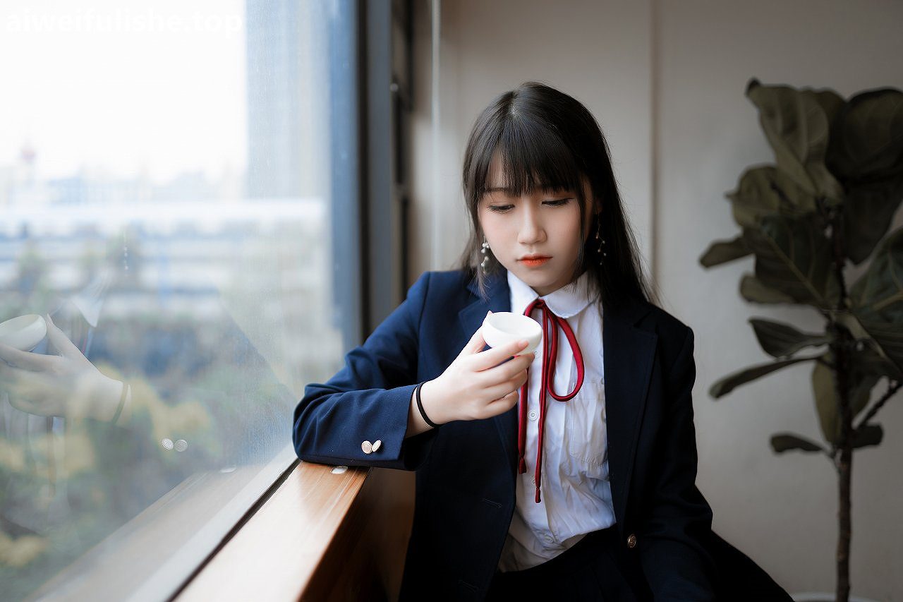不呆猫-校服JK[64p4v518M] JK制服-第5张