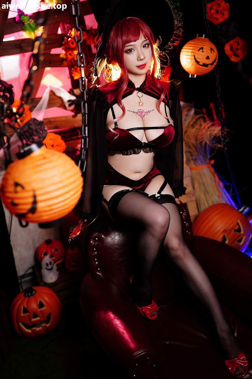 皮皮奶可可爱了啦- Vol.26 万圣节女巫 [48P-507MB] cosplay美女-第6张