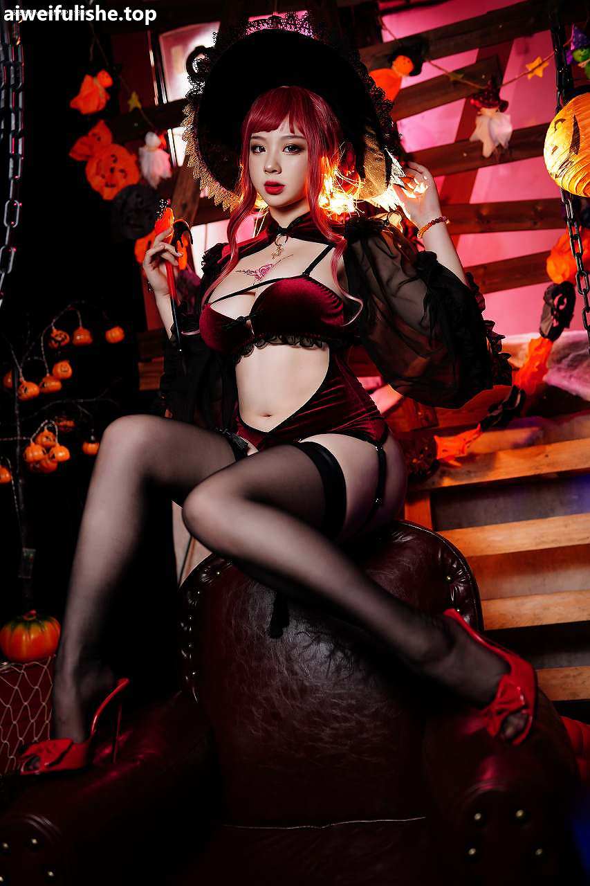 皮皮奶可可爱了啦- Vol.26 万圣节女巫 [48P-507MB] cosplay美女-第4张