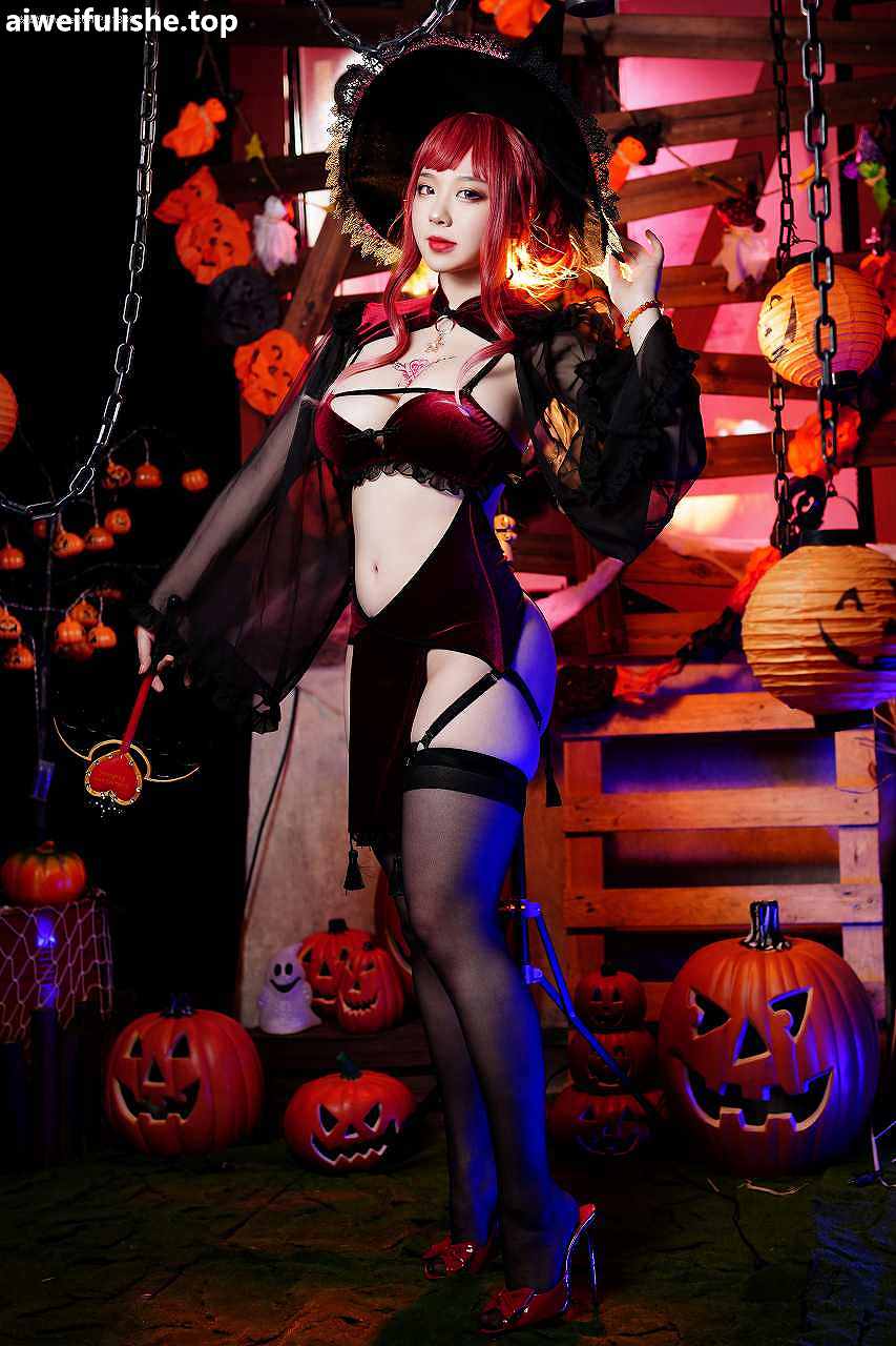 皮皮奶可可爱了啦- Vol.26 万圣节女巫 [48P-507MB] cosplay美女-第3张