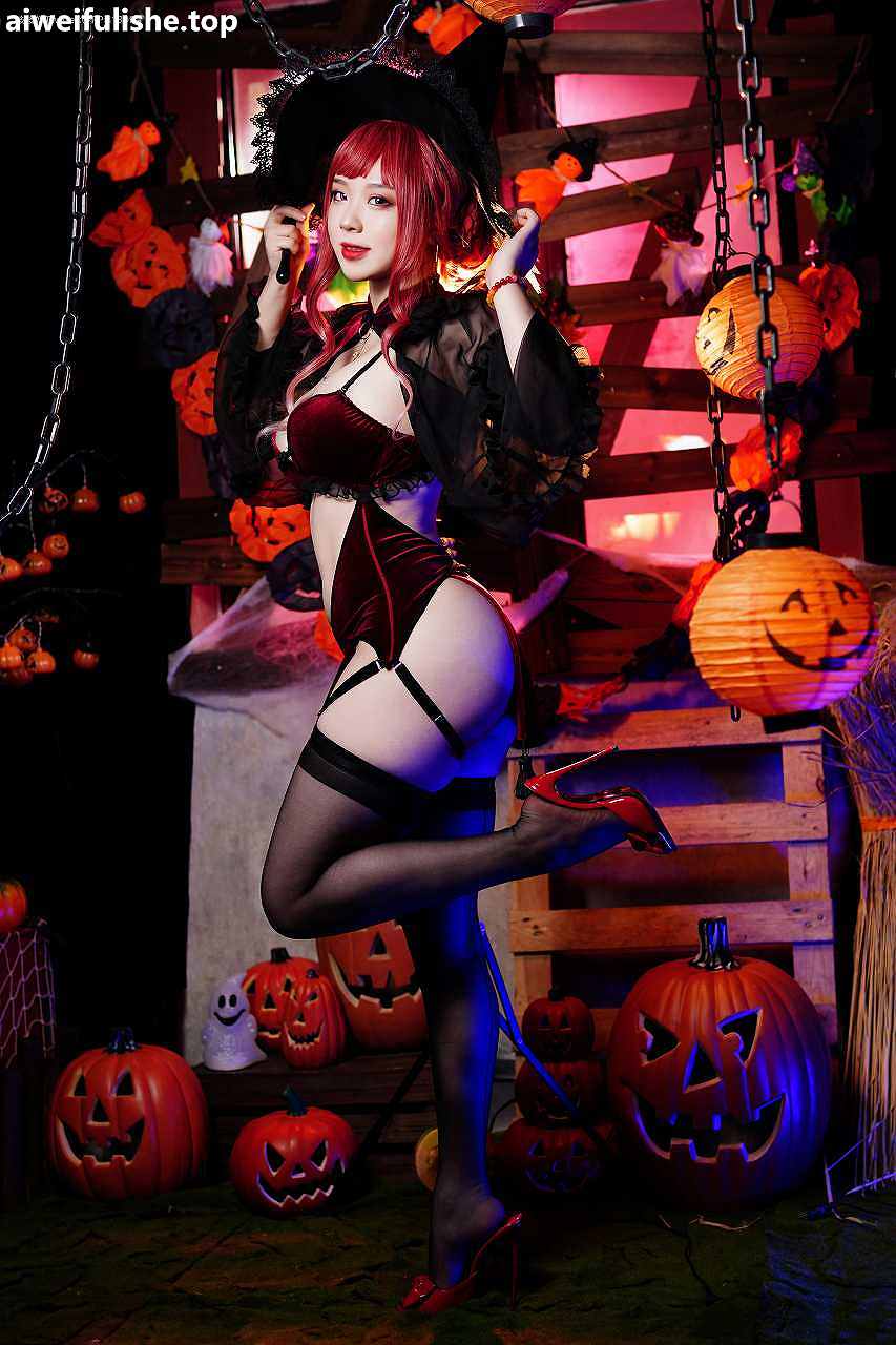皮皮奶可可爱了啦- Vol.26 万圣节女巫 [48P-507MB] cosplay美女-第4张