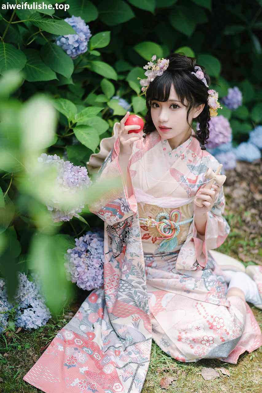 花柒-绣球花和服[18p437M] 网红福利-第4张