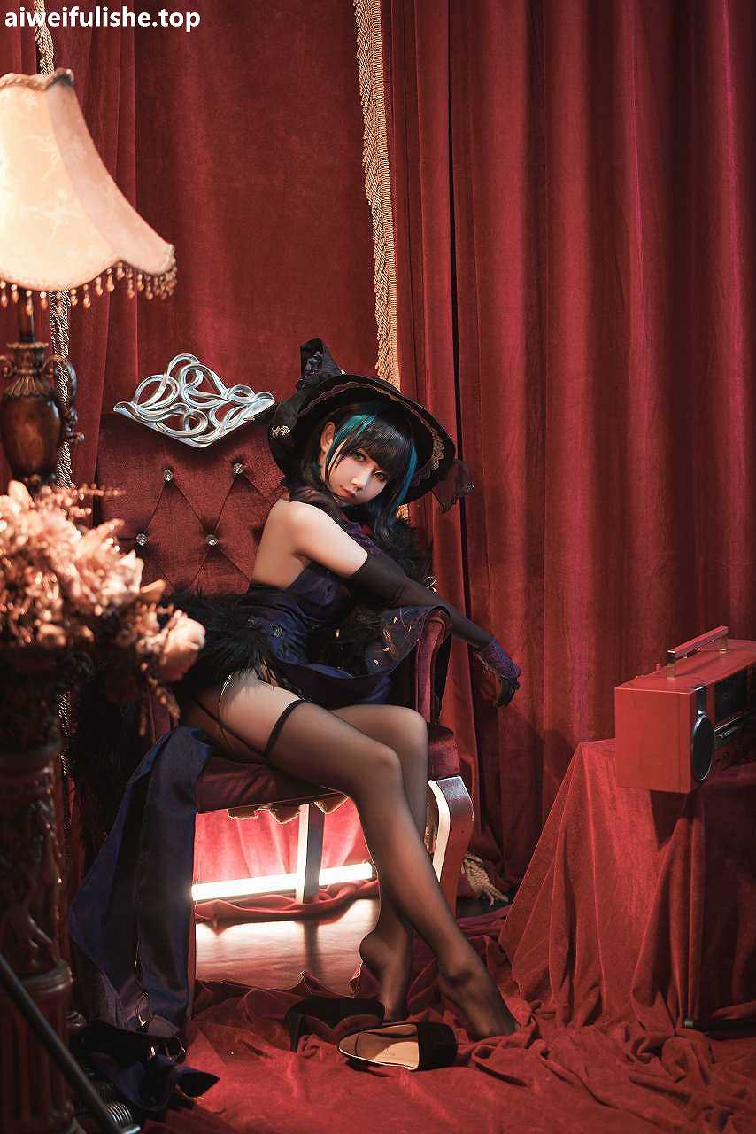 面饼仙儿-柴郡旗袍 [21P1V-790MB] cosplay美女-第3张
