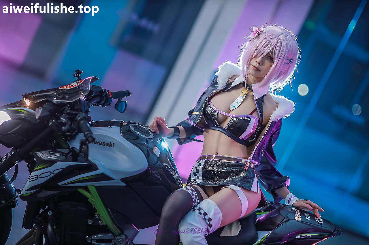 水淼Aqua-玛修同人机车装 [38P-508MB] cosplay美女-第7张