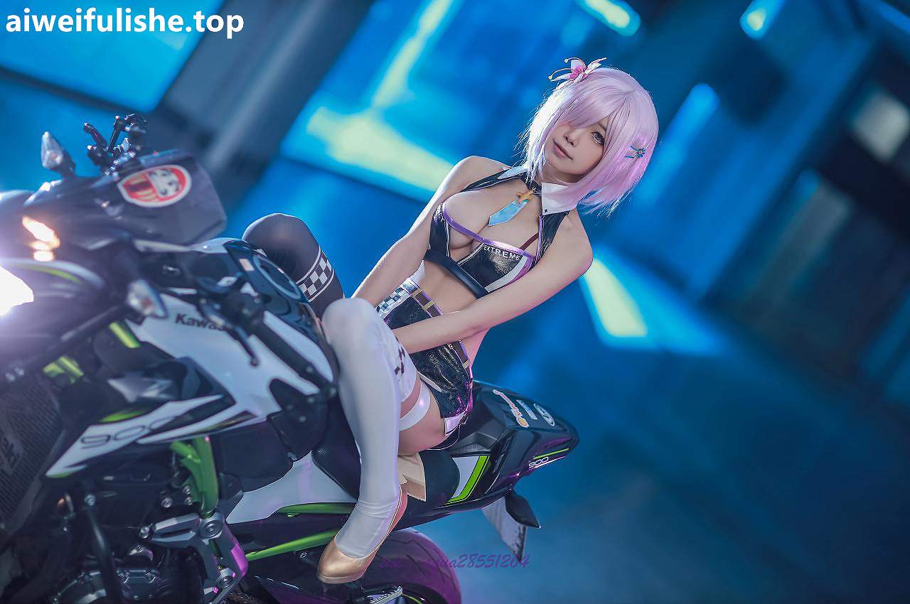 水淼Aqua-玛修同人机车装 [38P-508MB] cosplay美女-第6张