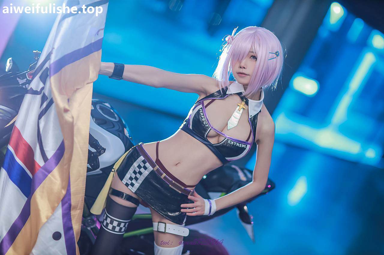水淼Aqua-玛修同人机车装 [38P-508MB] cosplay美女-第5张