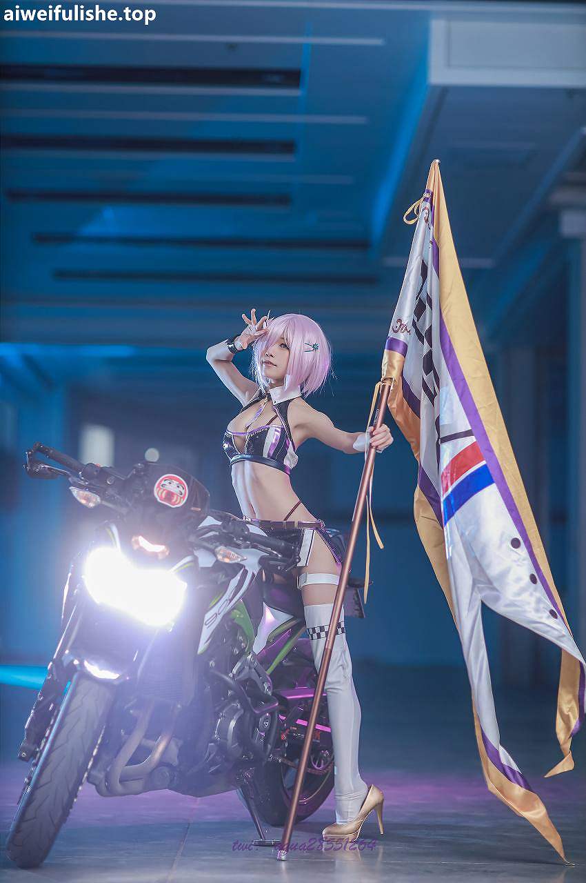 水淼Aqua-玛修同人机车装 [38P-508MB] cosplay美女-第3张