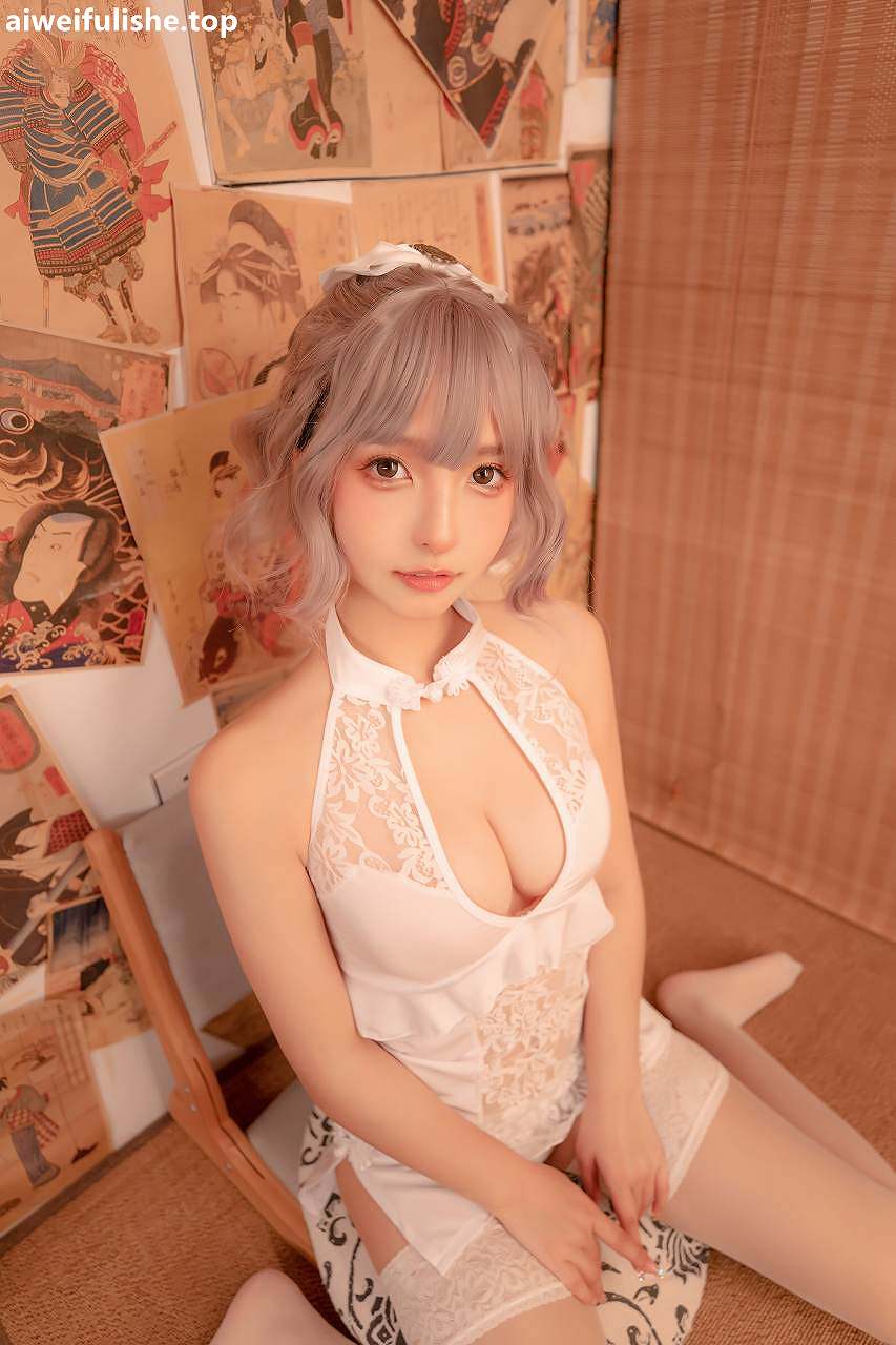 神楽坂真冬-白旗袍 [75P-251MB] 旗袍-第3张