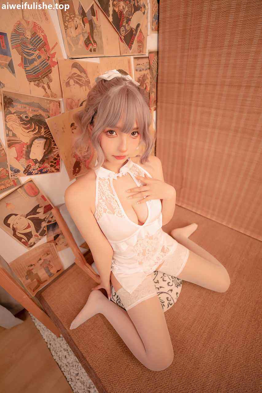 神楽坂真冬-白旗袍 [75P-251MB] 旗袍-第4张