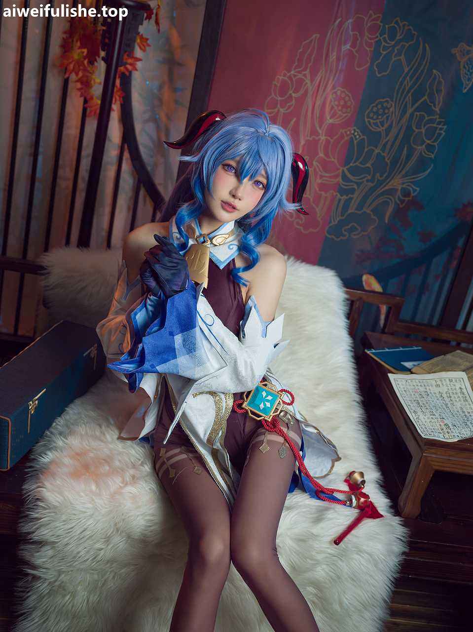 阿包也是兔娘-11月舰长《原神甘雨》[30P-374MB] cosplay美女-第7张
