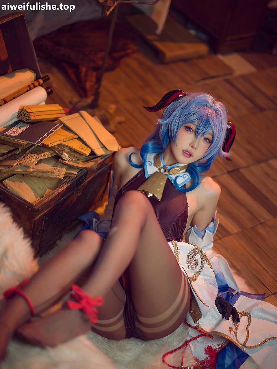 阿包也是兔娘-11月舰长《原神甘雨》[30P-374MB] cosplay美女-第4张