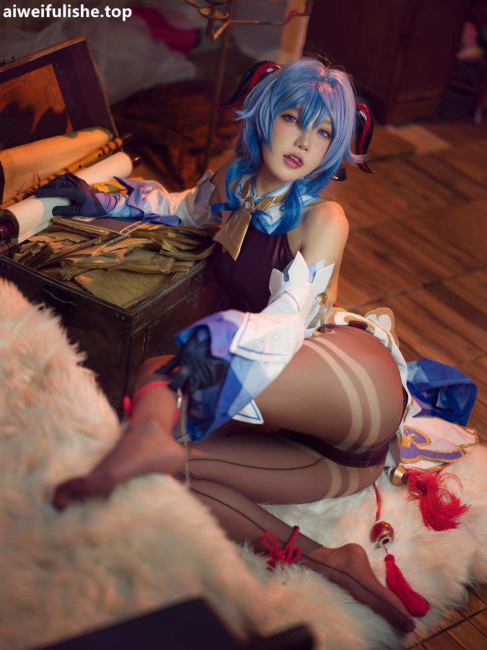 阿包也是兔娘-11月舰长《原神甘雨》[30P-374MB] cosplay美女-第3张