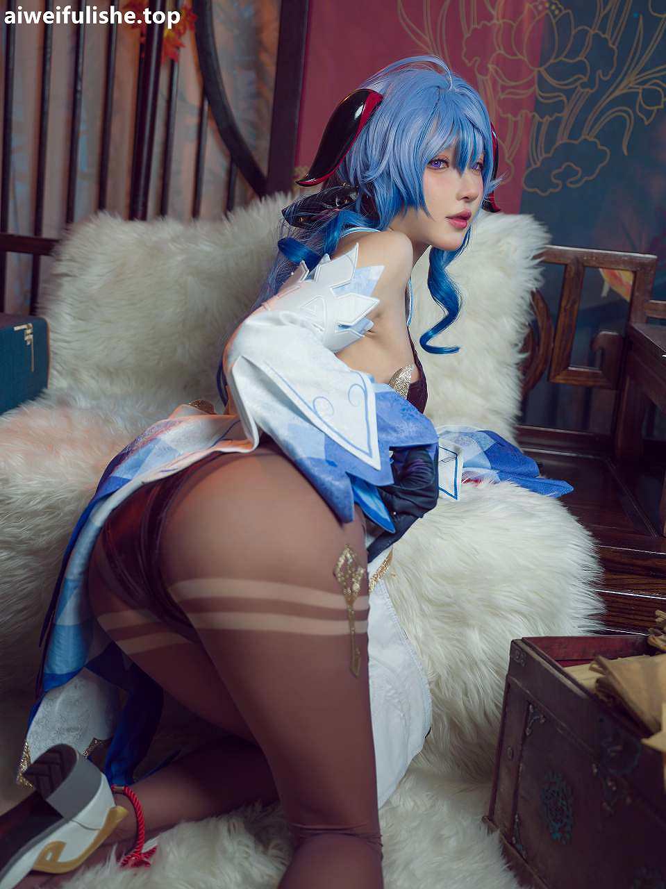 阿包也是兔娘-11月舰长《原神甘雨》[30P-374MB] cosplay美女-第5张
