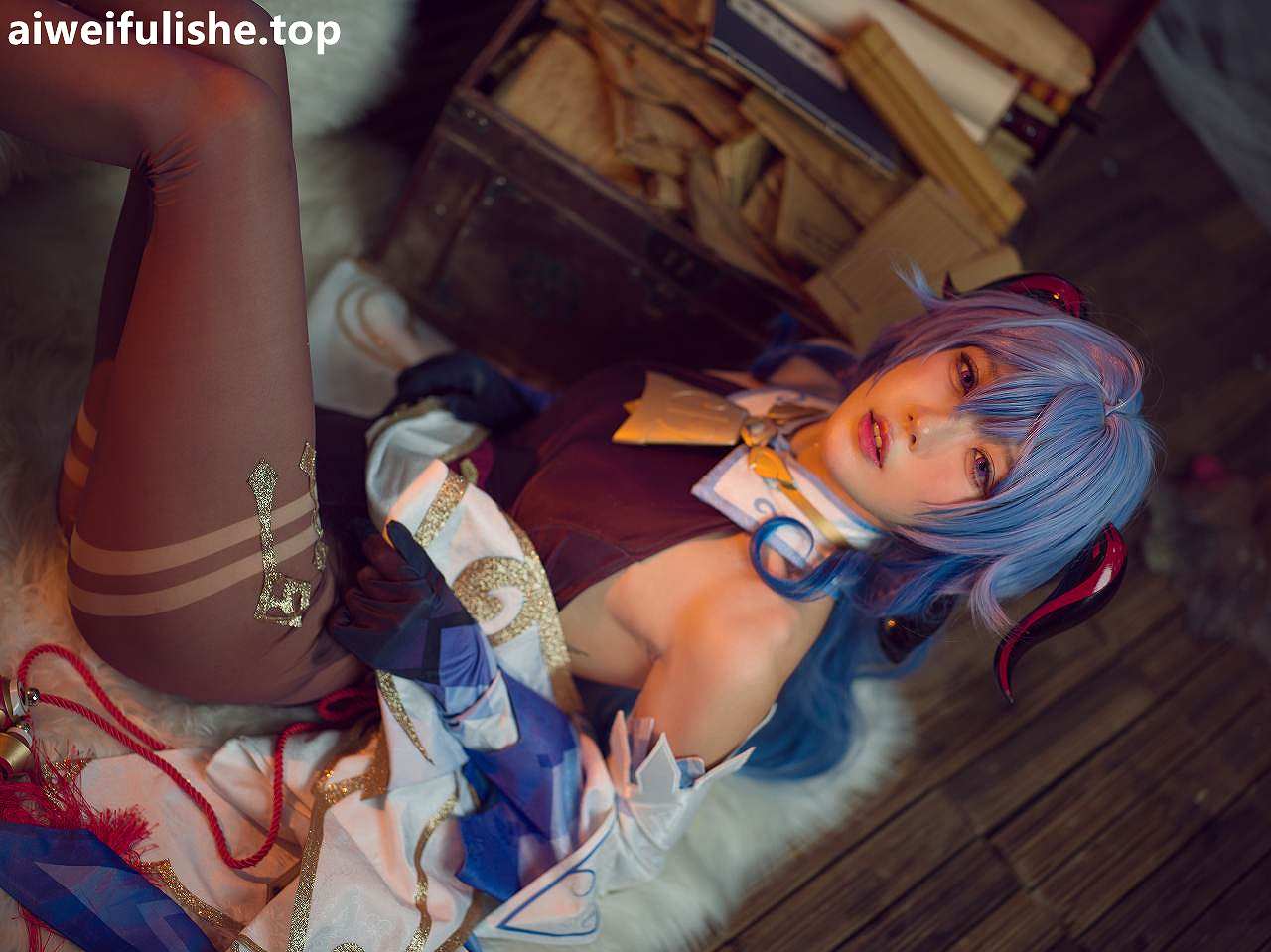 阿包也是兔娘-11月舰长《原神甘雨》[30P-374MB] cosplay美女-第5张