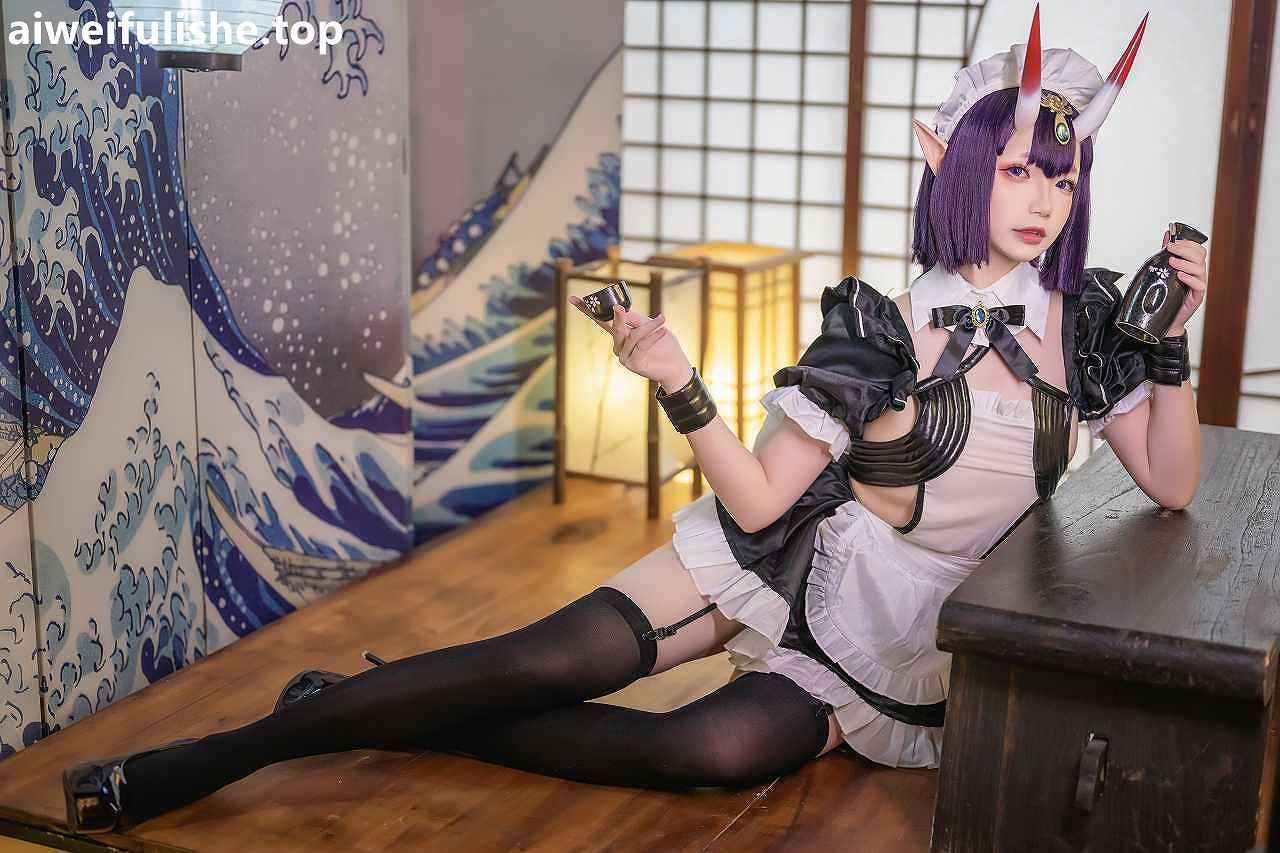 雪晴Astra-酒吞童子女仆 [62P13V-1.44GB] cosplay美女-第1张