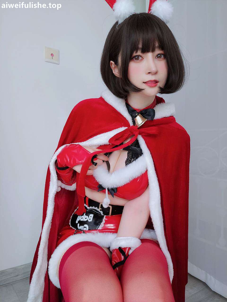 白银81-Merry Christmas 圣诞快乐[24P1V-80MB] 丝袜写真-第4张