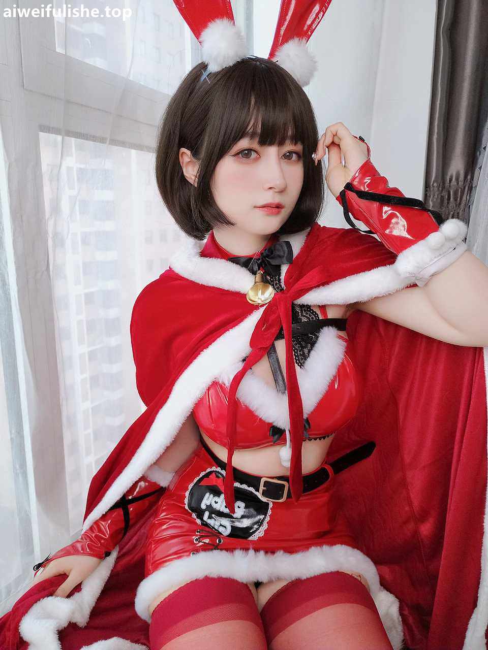 白银81-Merry Christmas 圣诞快乐[24P1V-80MB] 丝袜写真-第2张